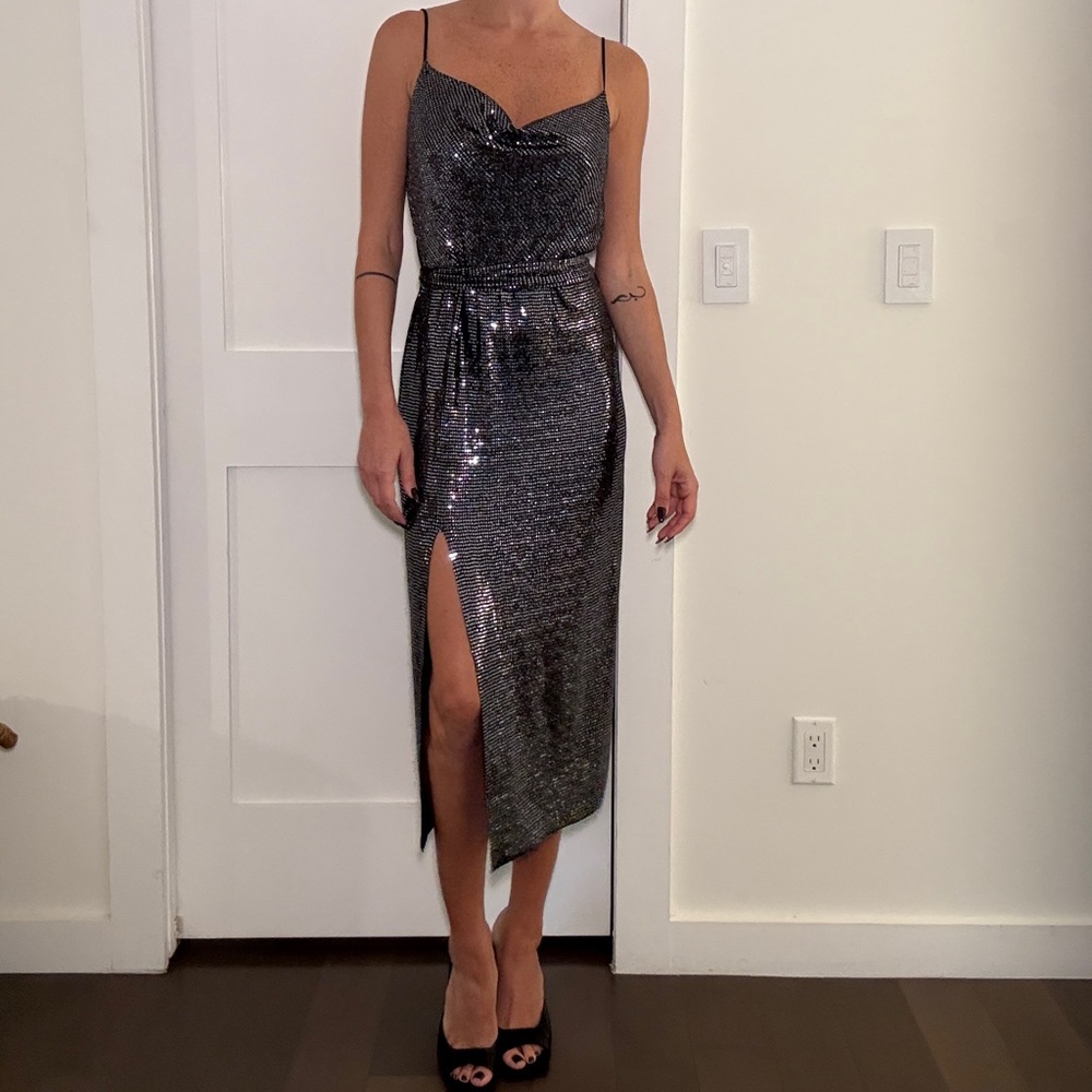Zara sequin dress
